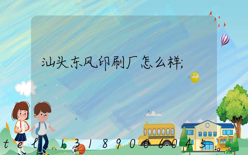 汕头东风印刷厂怎么样