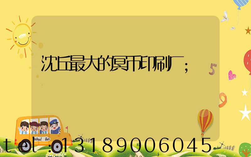 沈丘最大的冥币印刷厂