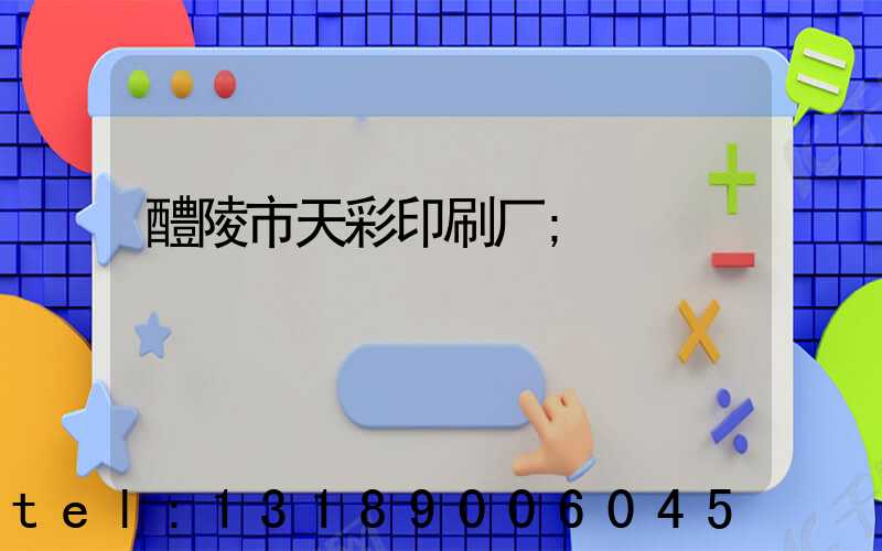 醴陵市天彩印刷厂
